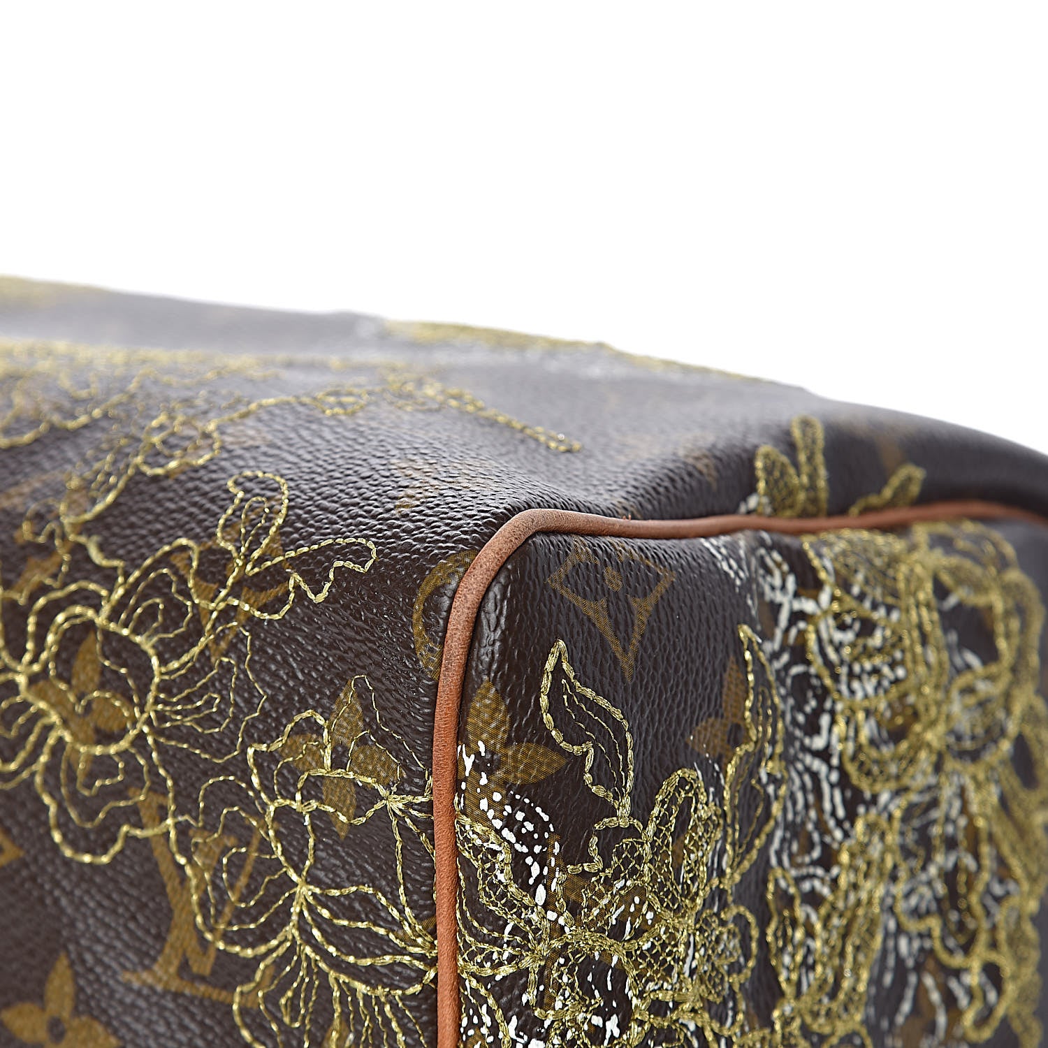 Louis Vuitton Monogram Dentelle Speedy 30 Gold 10 of 18
