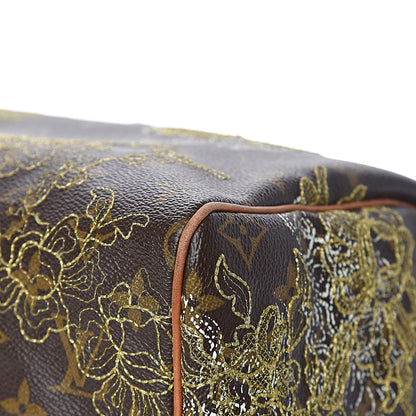Louis Vuitton Monogram Dentelle Speedy 30 Gold 10 of 18