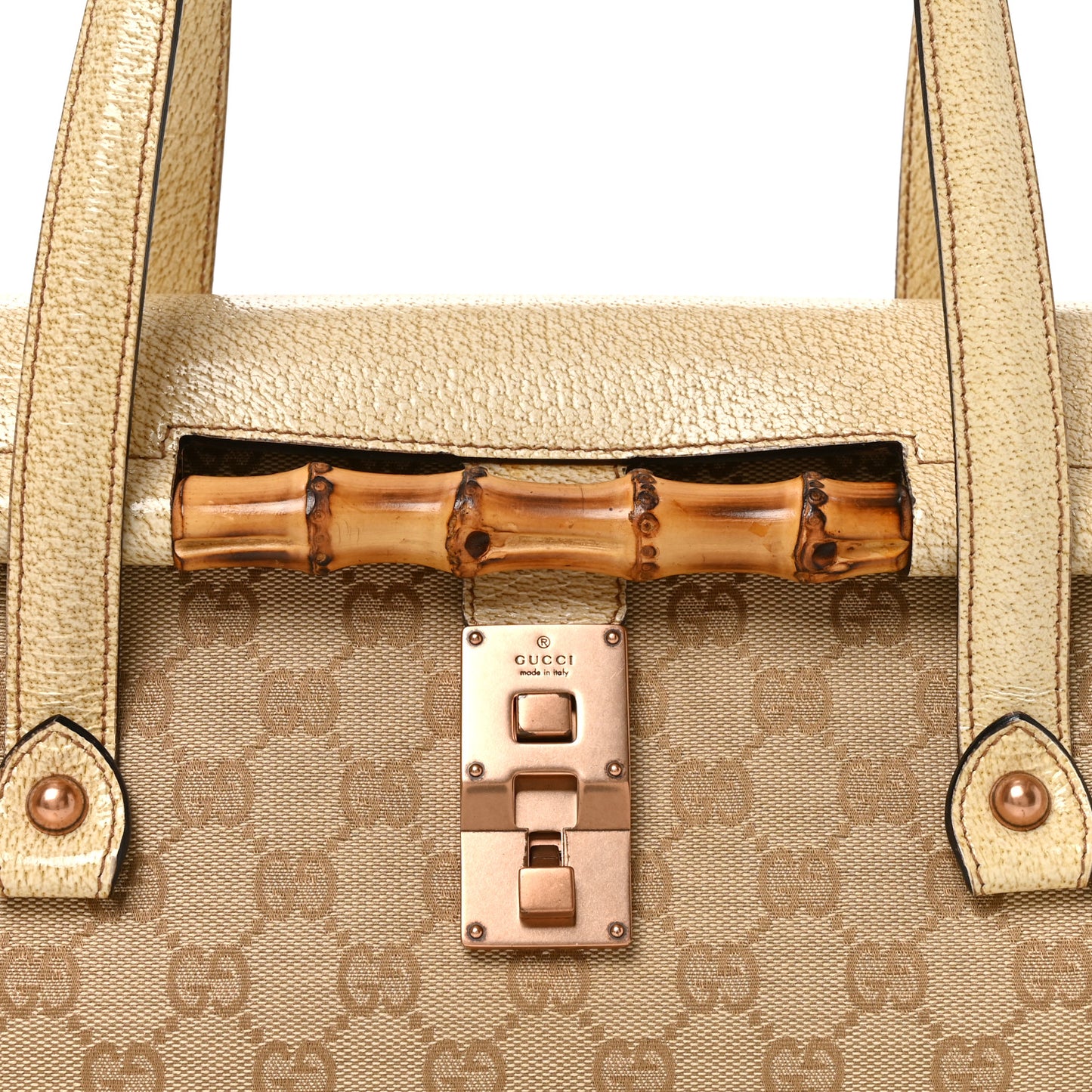 Monogram Bamboo Bullet Bag Off White Off White