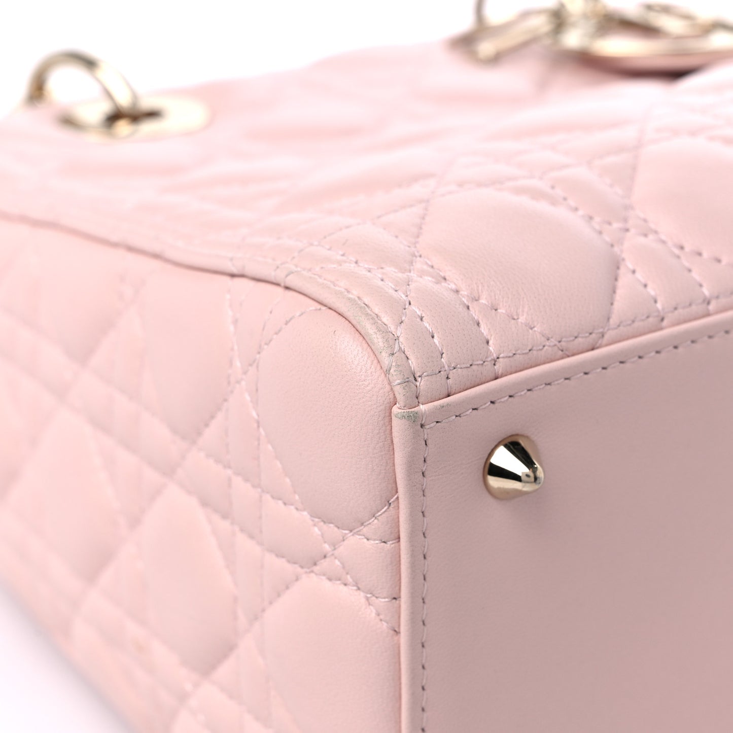 Lambskin Cannage Medium Lady Dior Light Pink