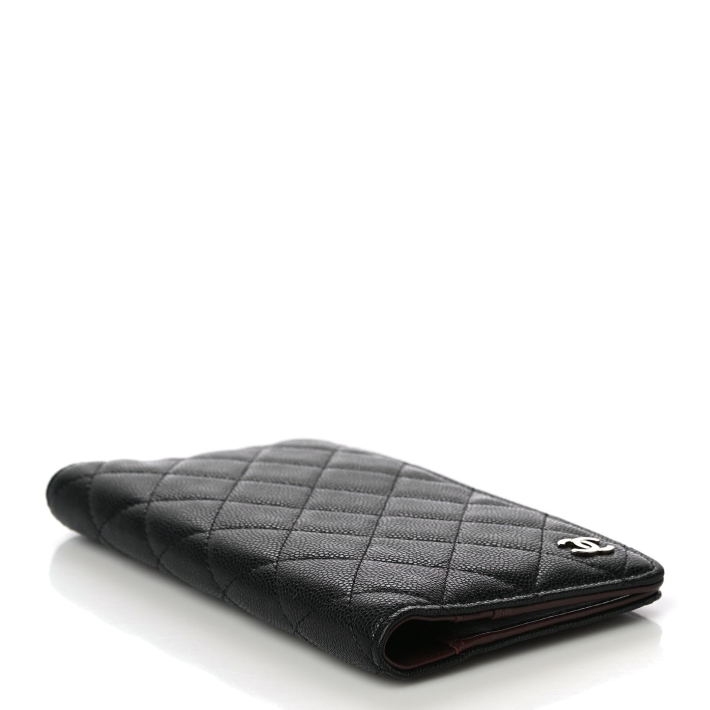 Caviar Quilted Medium Agenda Cover Black