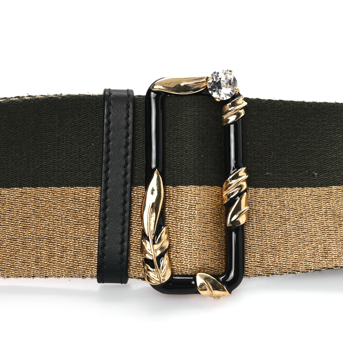Ribbon Lurex Vitello Century Bi-Color Lines Adjustable Strap You Equatore Gold Lurex Equatore Gold Lurex Black
