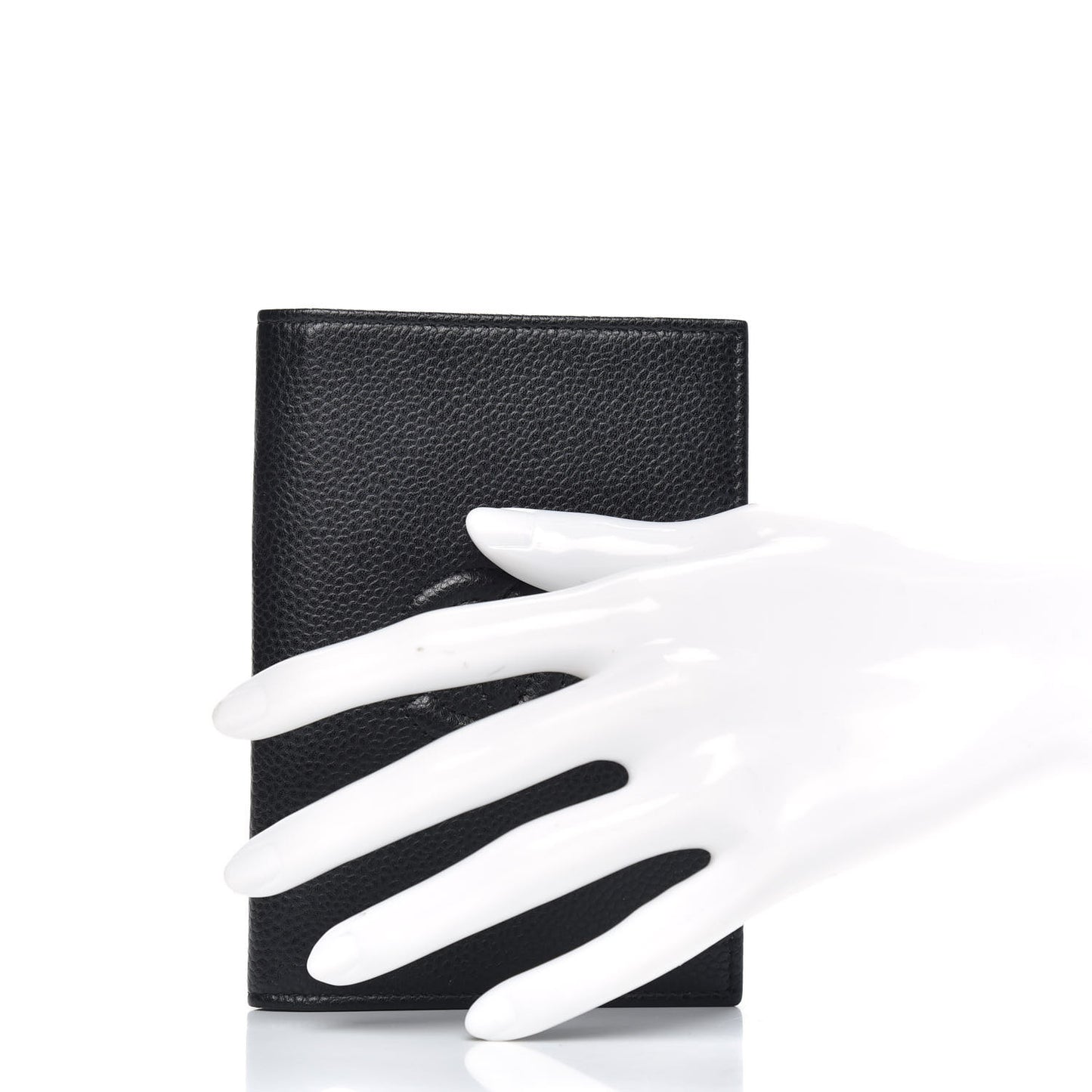 Caviar Timeless Passport Holder Black