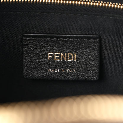 Fendi Vitello Bi-Color FF 1974 Embossed Mini Backpack Maya Black 5 of 9