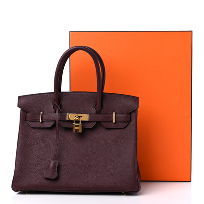 Hermes Togo BIRKIN 30 Bordeaux 10 of 10