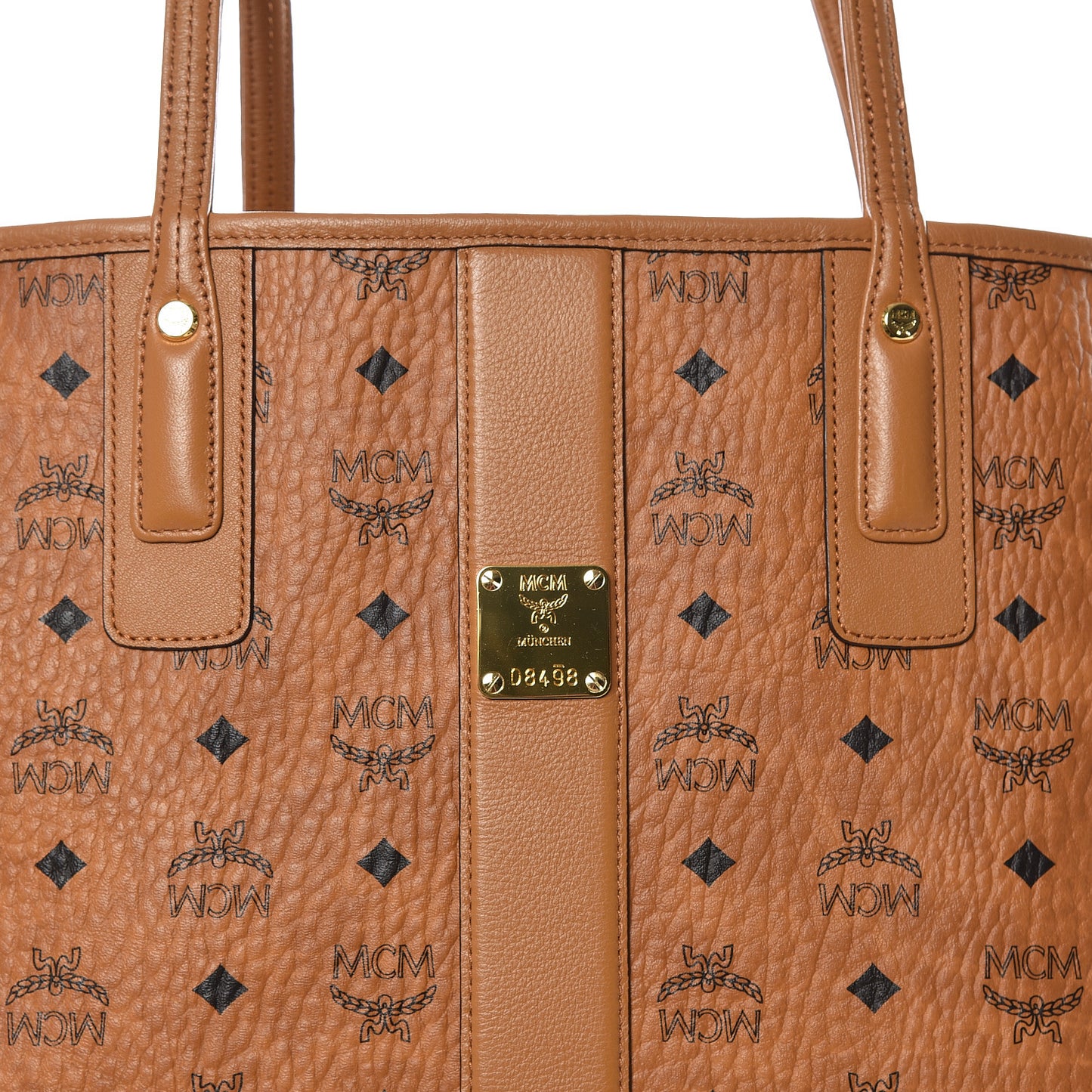 Visetos Medium Liz Reversible Shopper Tote Cognac