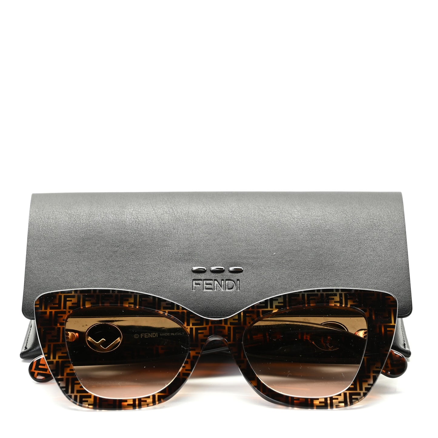Acetate F is Fendi FF Cat Eye Sunglasses FF 0360/G/S Havana