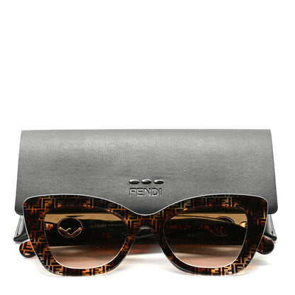 Fendi Acetate F is Fendi FF Cat Eye Sunglasses FF 0360/G/S Havana 2 of 7