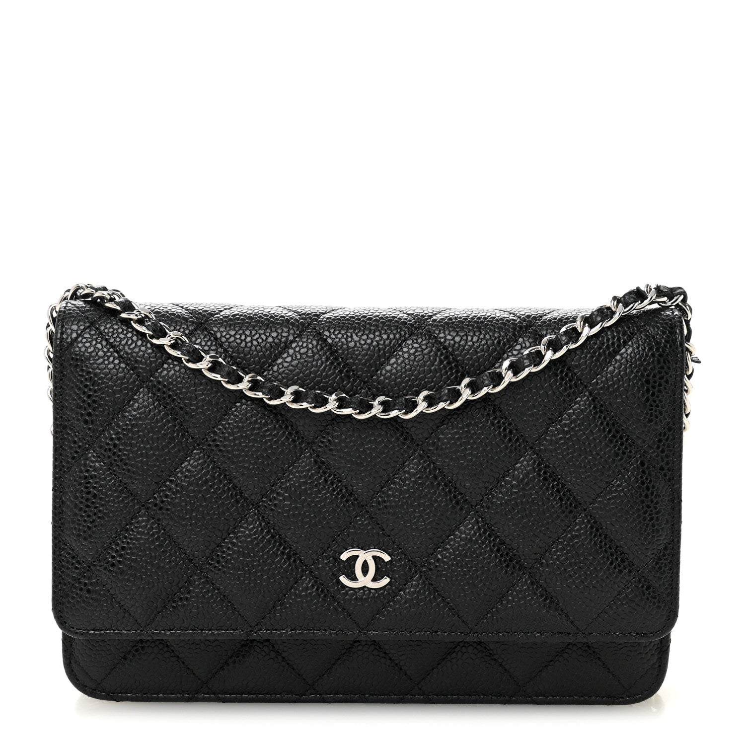 Chanel Caviar Quilted Wallet on Chain WOC Black 1 of 13