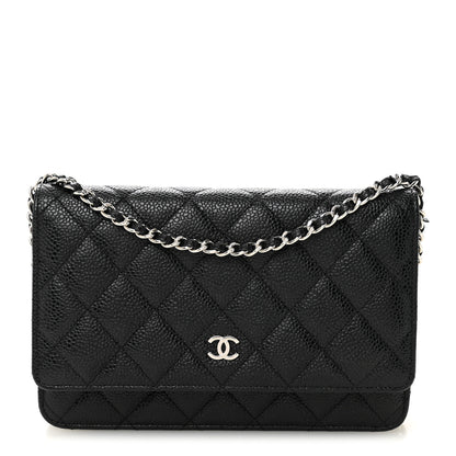 Chanel Caviar Quilted Wallet on Chain WOC Black 1 of 13