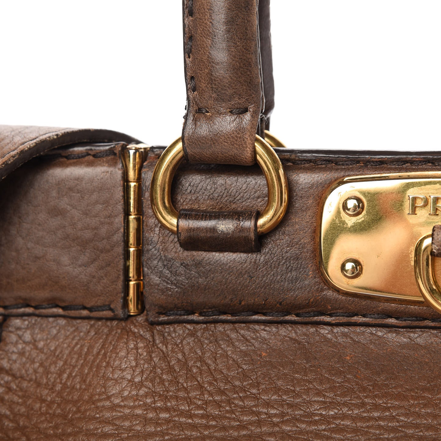 Cervo Antik Top Handle Tote Brown