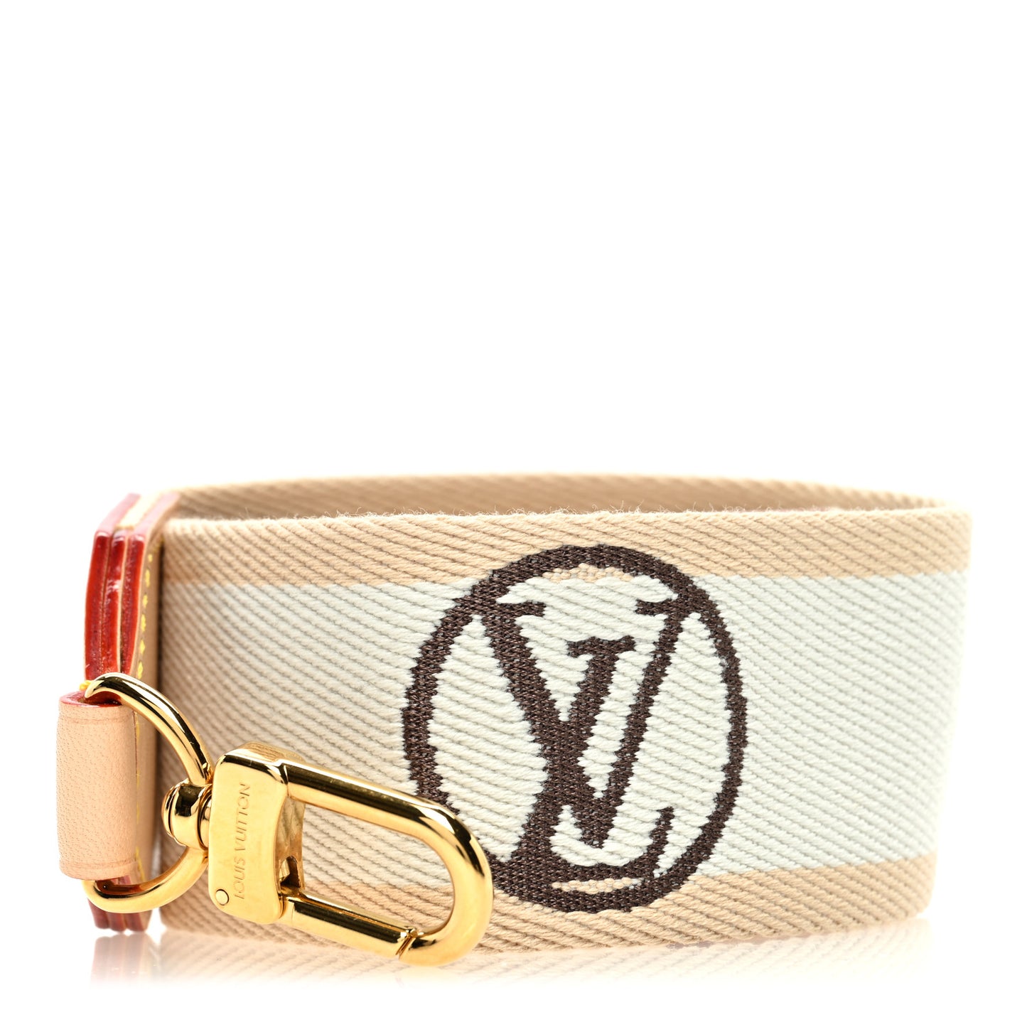 Monogram Vibe LV Shoulder Strap Beige White
