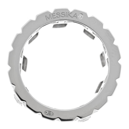 Messika 18K White Gold Diamond Iconica Semi Pave Ring 49 5 4 of 4