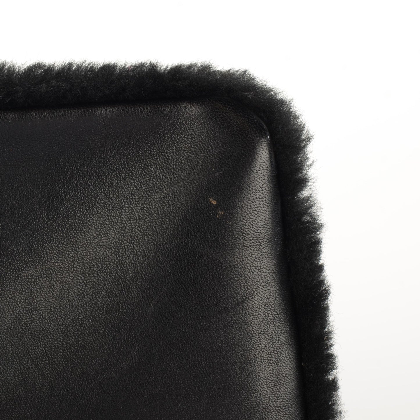 Shearling Lambskin Medium 100% Flap Black