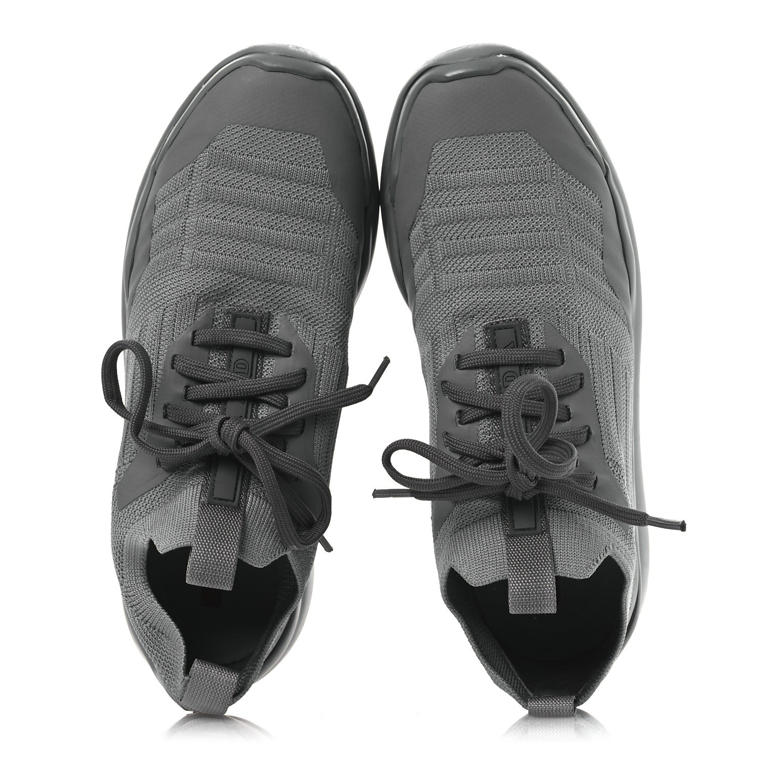 Prada Mesh Neoprene Toblach Low Top Sneakers 35 Acciaio 2 of 16