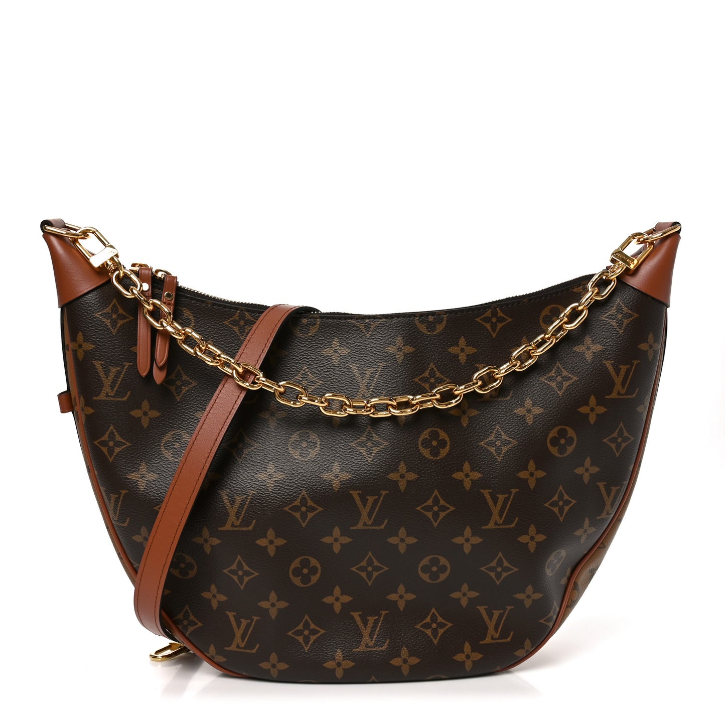 Reverse Monogram Loop Hobo