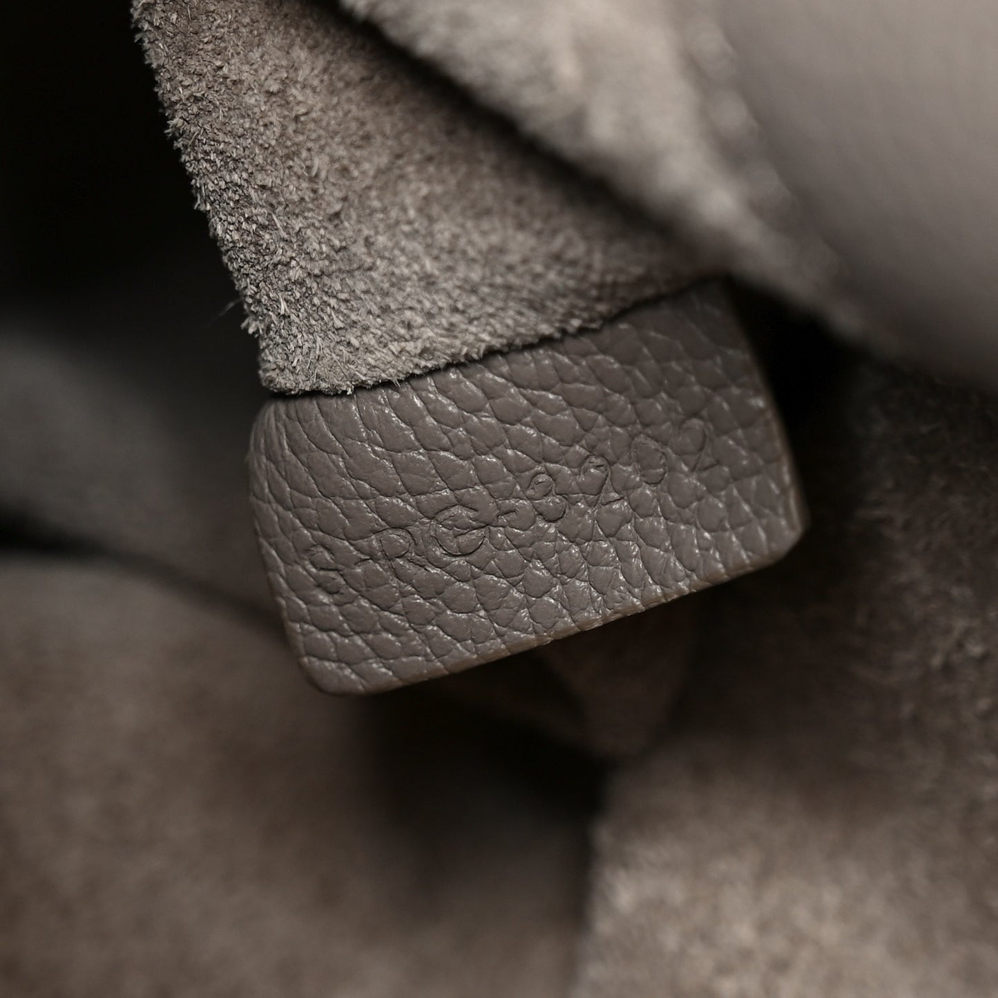 Supple Grained Calfskin Bucket 16 Bag Pebble