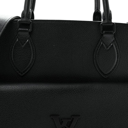 Louis Vuitton Soft Calfskin Lockme Tote MM Black 7 of 17