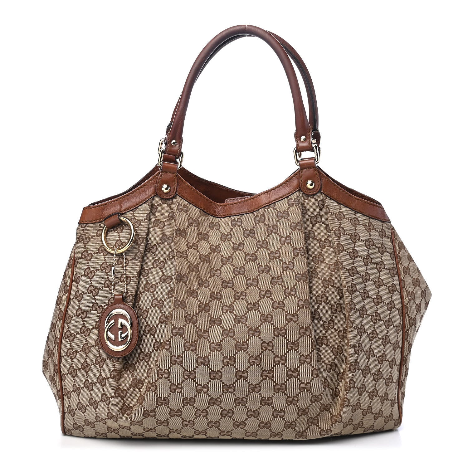 Gucci Monogram Large Sukey Tote Brown 1 of 13