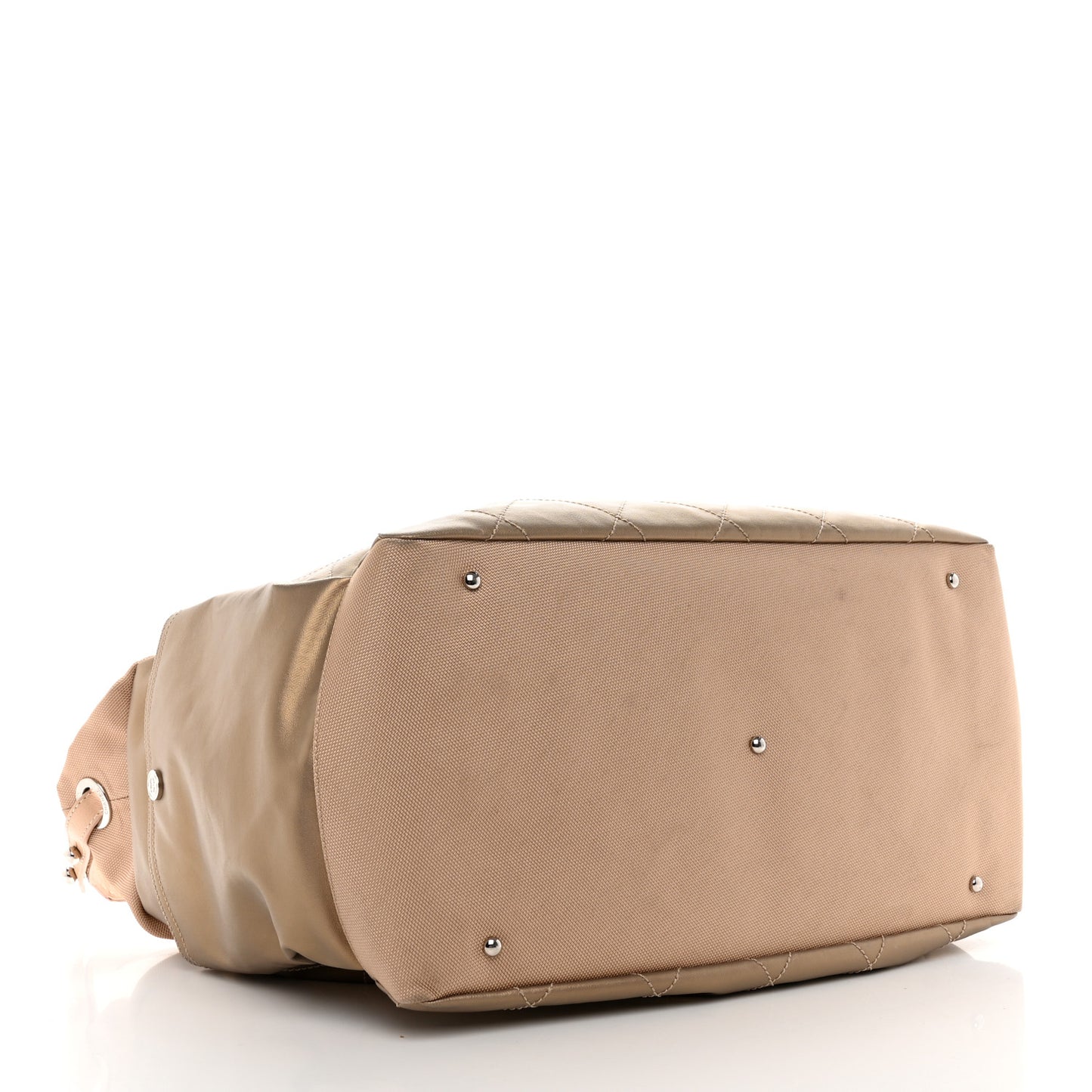 Metallic Coated Canvas Paris Biarritz XL Travel Bag Gold