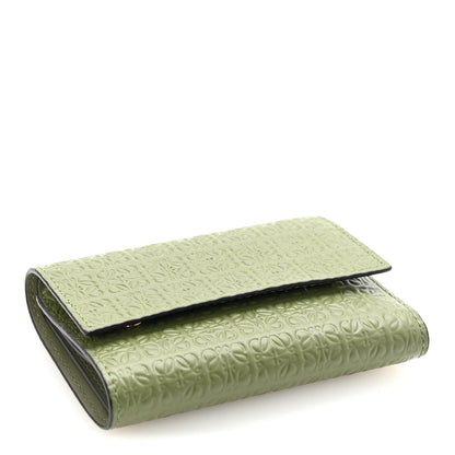 Loewe Calfskin Embossed Small Wallet Avocado 4 of 8
