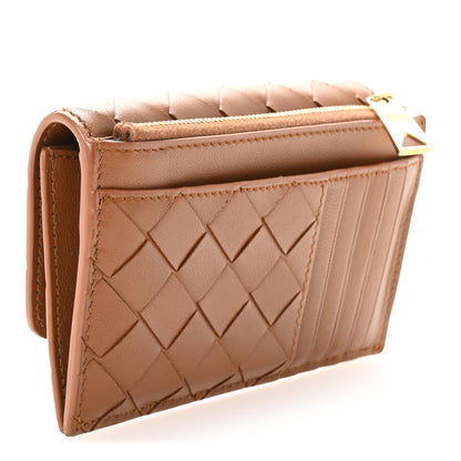 Bottega Veneta Nappa Intrecciato Andiamo Flap Card Case Cognac 3 of 6