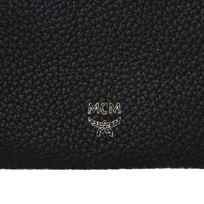 MCM Calf Hair Calfskin Leopard Zip Pouch Set Black 13 of 13