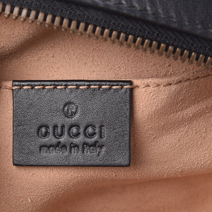 Gucci Calfskin Matelasse GG Marmont Belt Bag 85 34 Black 6 of 7