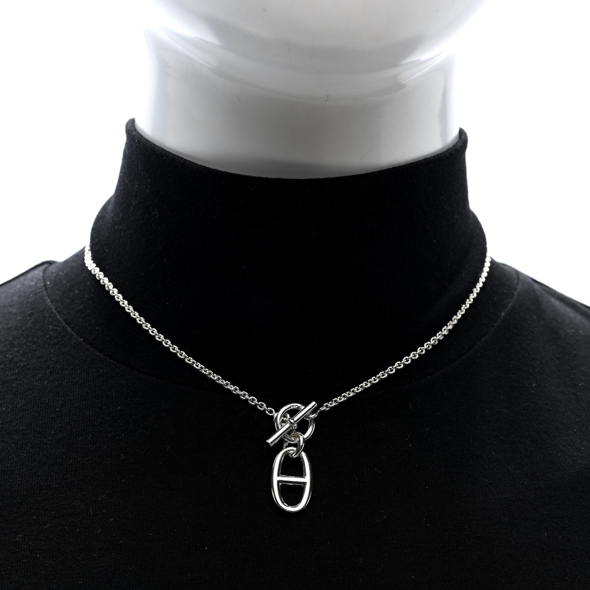 Sterling Silver Amulette Chaine d'Ancre Necklace