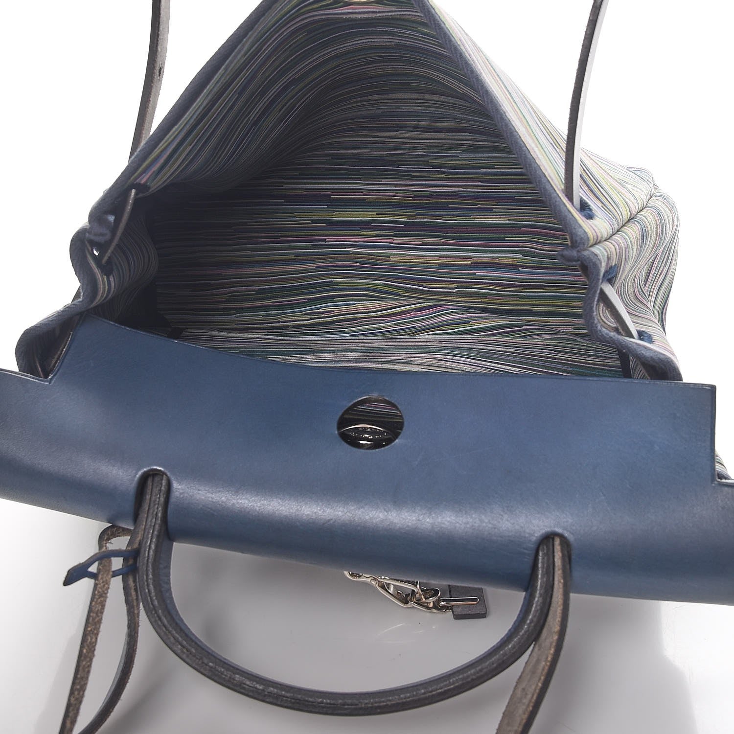 Hermes Barenia Vibrato Herbag 30 PM Indigo 7 of 13