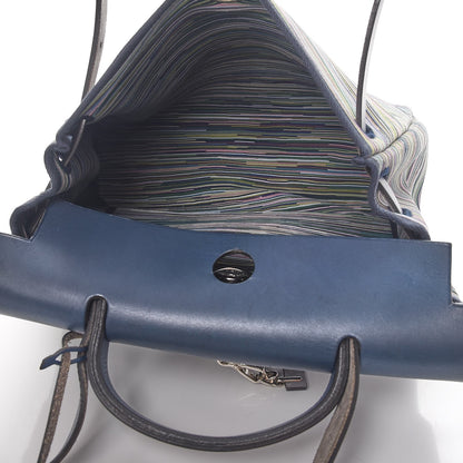Hermes Barenia Vibrato Herbag 30 PM Indigo 7 of 13