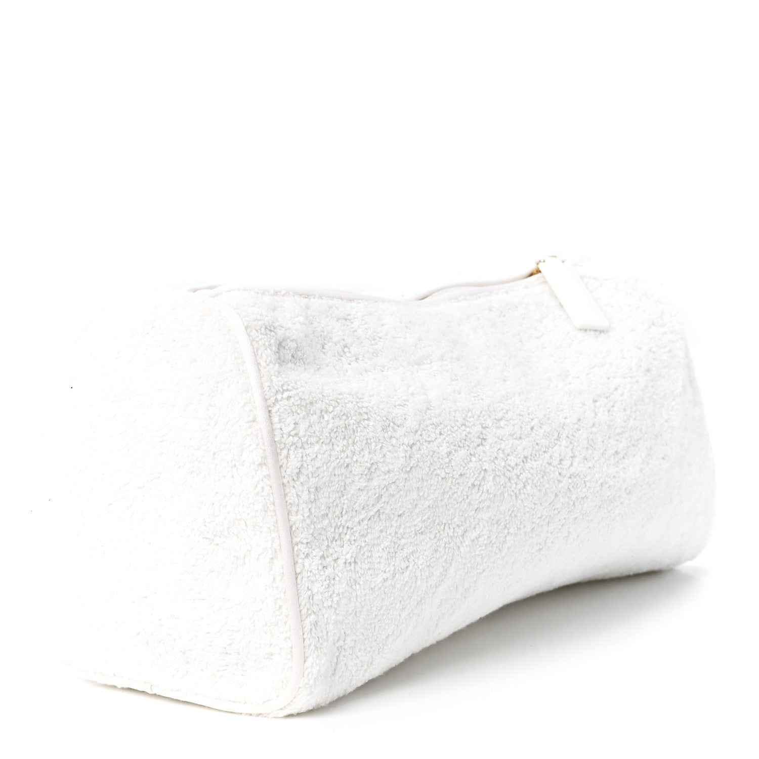 Chanel Terry Cloth Raffia CC Logo Thong Sandals 38 White 11 of 17