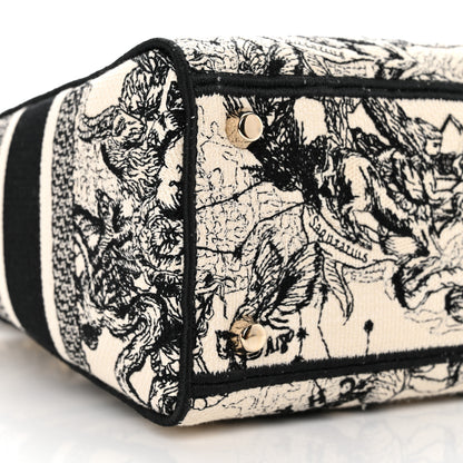 Christian Dior Canvas Embroidered Zodiac Toile De Jouy Medium Lady D-Lite Latte 9 of 11