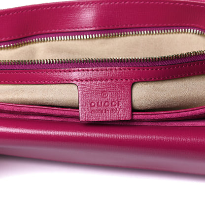 Gucci Suede Azalea Calfskin Small Marina Chain Shoulder Bag Fucsia 6 of 14
