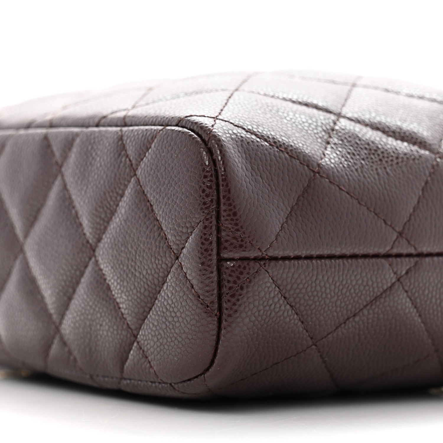 Chanel Caviar Quilted Hobo Burgundy 10 of 11