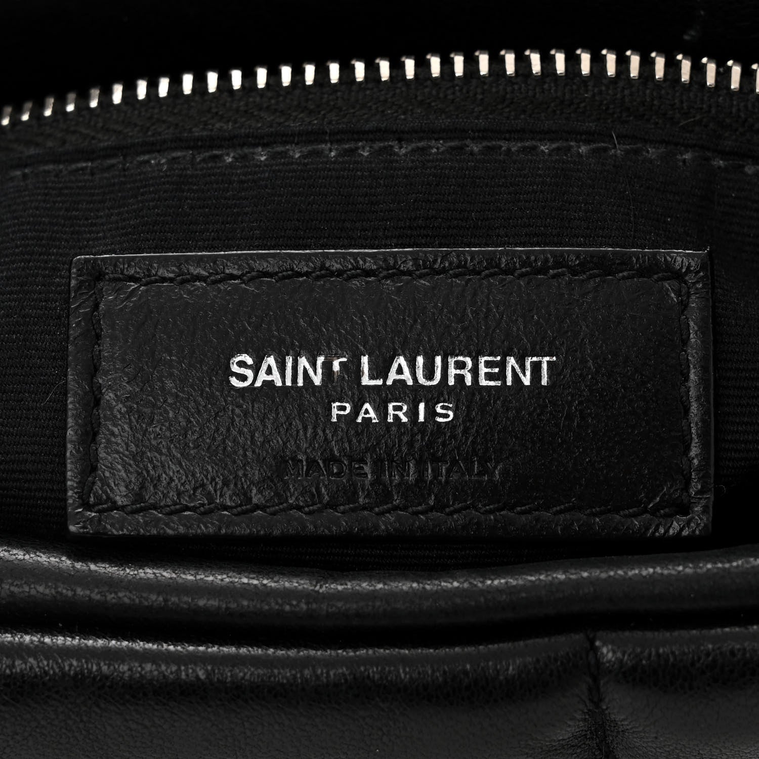 Saint Laurent Lambskin Quilted Medium Loulou Puffer Monogram Chain Satchel Black 6 of 10