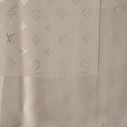 Louis Vuitton Silk Monogram Monaco Square Scarf Beige 5 of 5