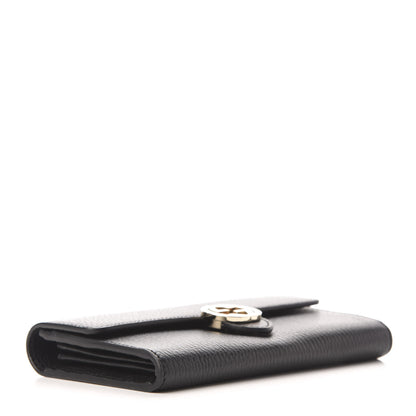 Gucci Pebbled Calfskin Icon Continental Wallet Black 4 of 5