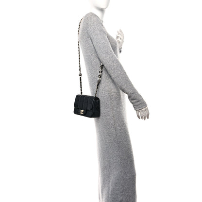 Chanel Lambskin Resin Crystal Square Quilted Mini Monacoco Flap Black 2 of 12