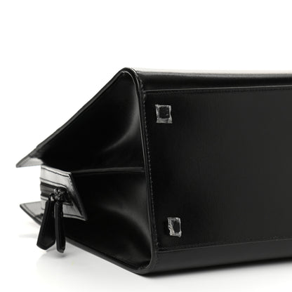 Saint Laurent Shiny Calfskin Medium Uptown Tote Black 10 of 12