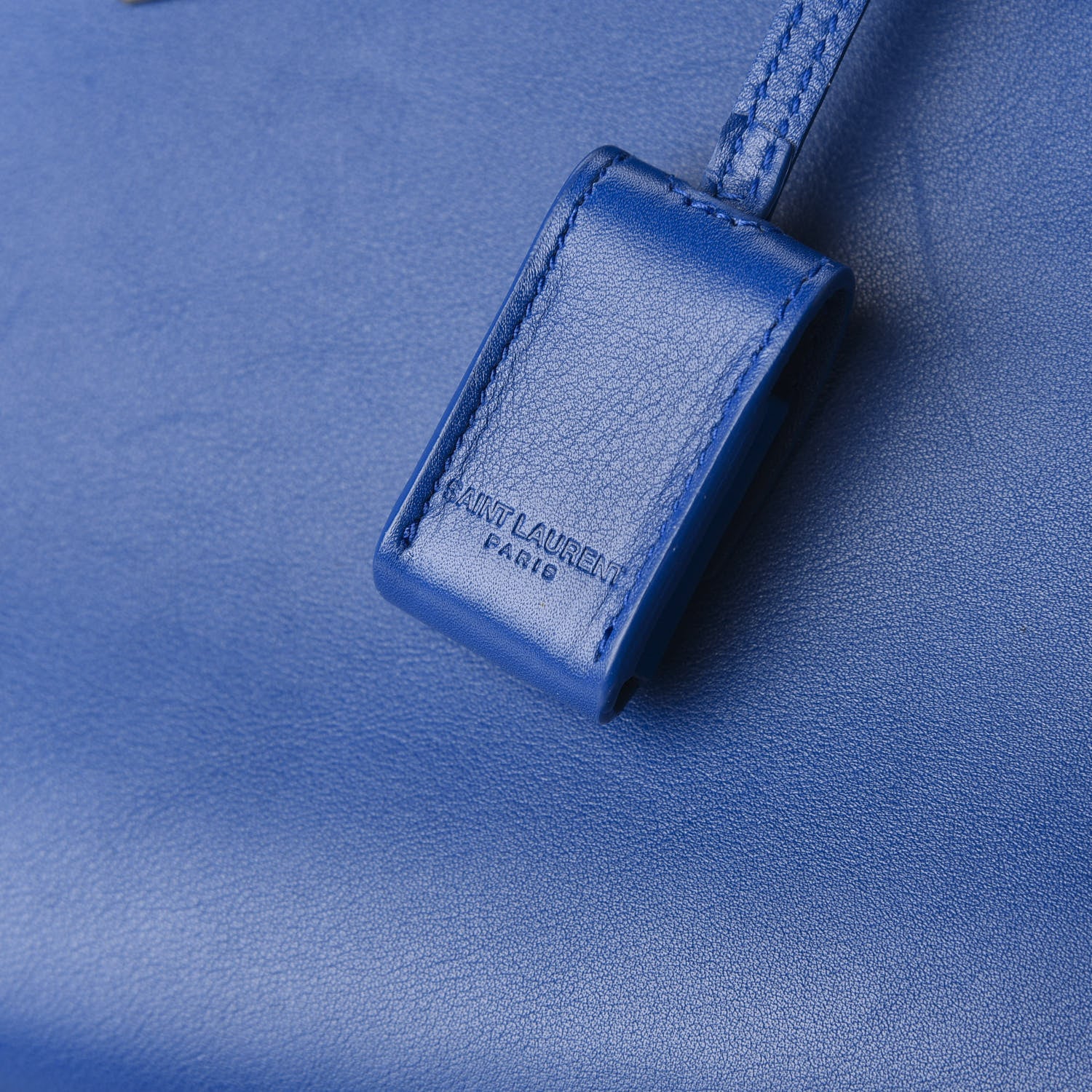 Saint Laurent Calfskin Small Sac De Jour Blue Majorelle 7 of 10