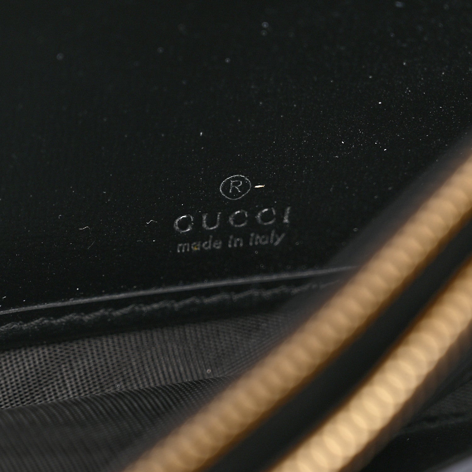 Gucci Calfskin Bi-Color Jackie 1961 Chain Wallet Mystic White Black 6 of 9