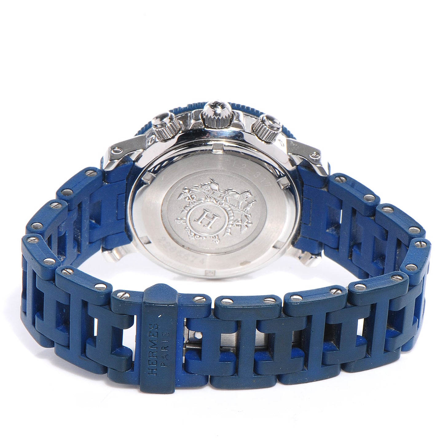 Stainless Steel Rubber 33mm Clipper Chronograph Diver Watch Blue