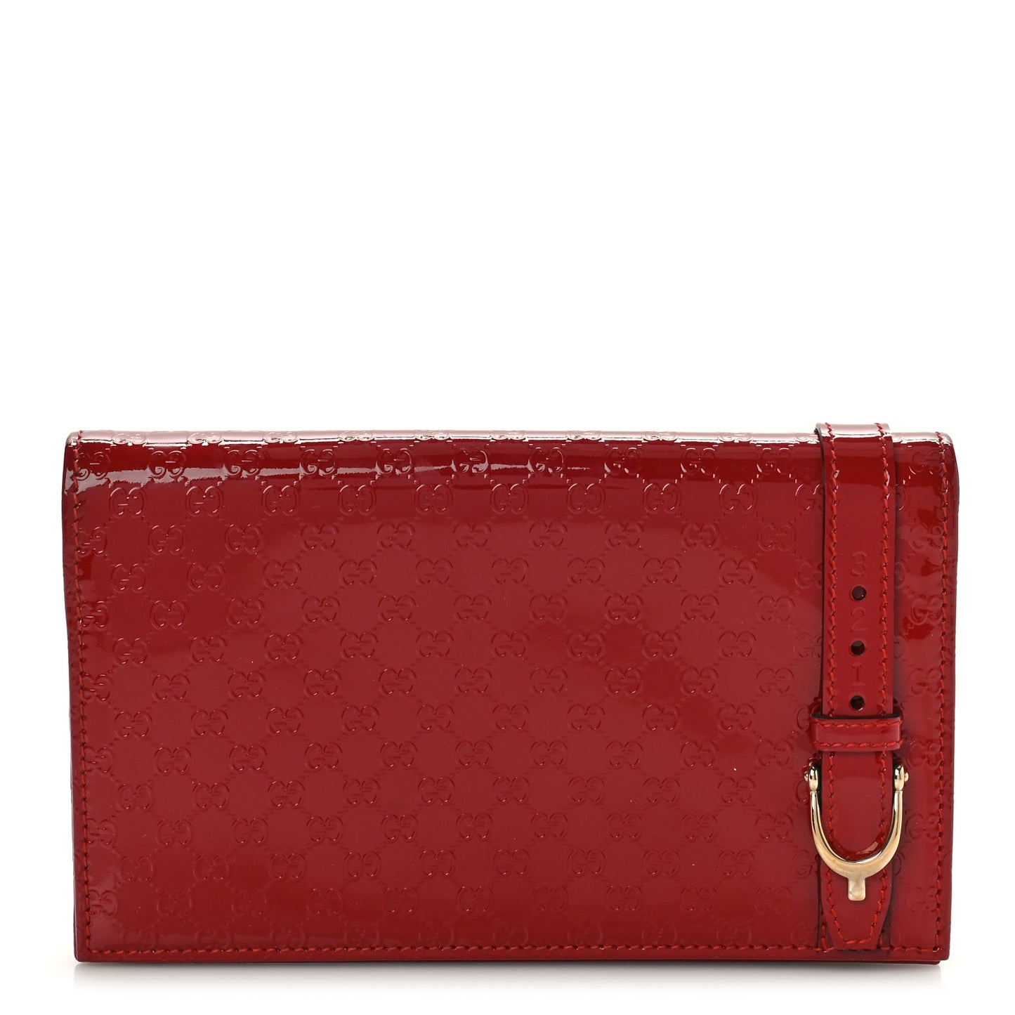 Patent Microguccissima Mini Nice Wallet Rose Bed