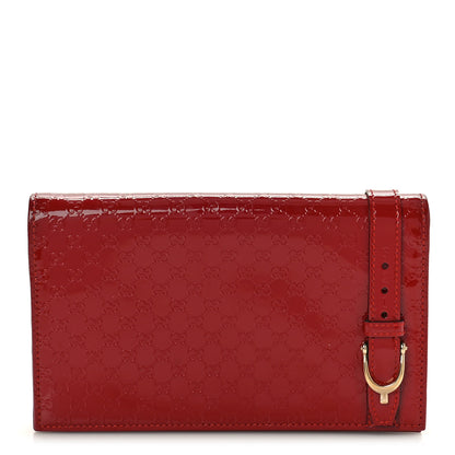 Gucci Patent Microguccissima Mini Nice Wallet Rose Bed 1 of 10