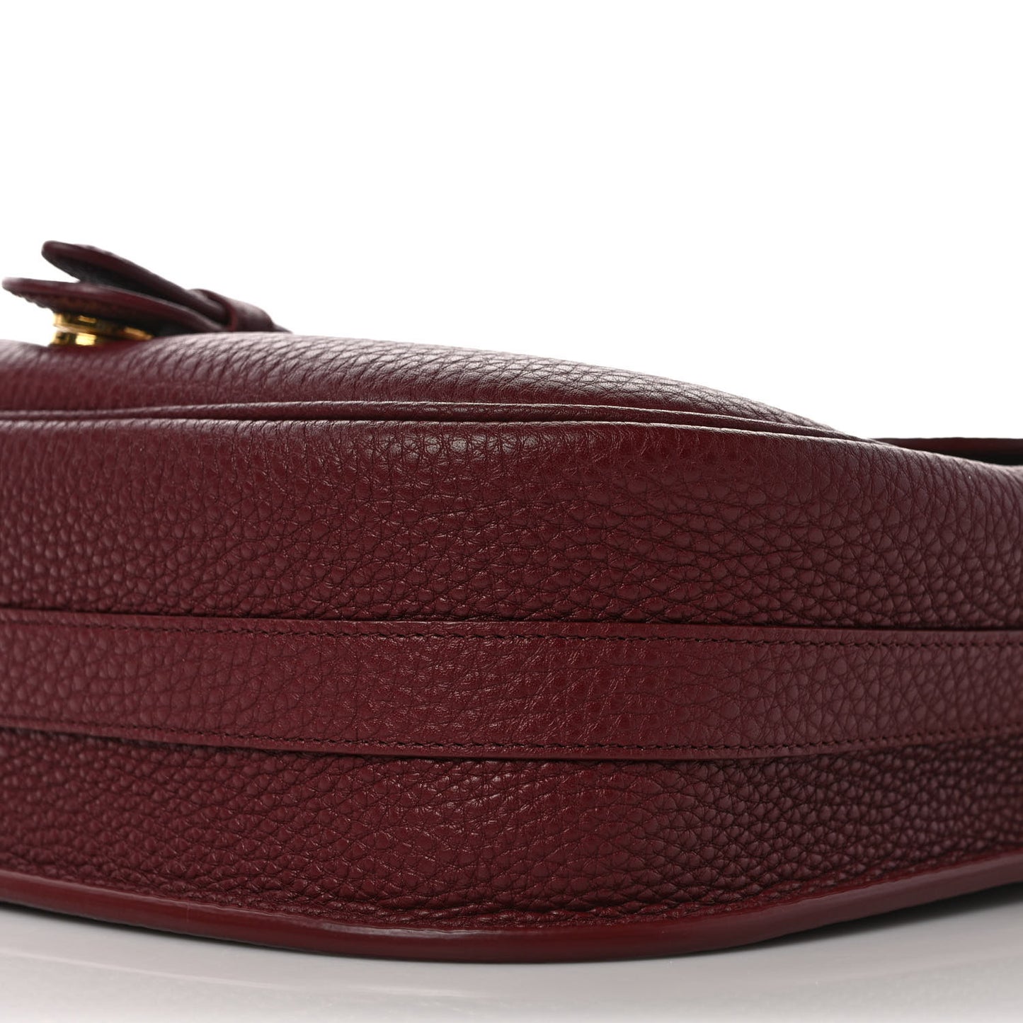 Grained Calfskin Large Bobby Flap Red Bricks