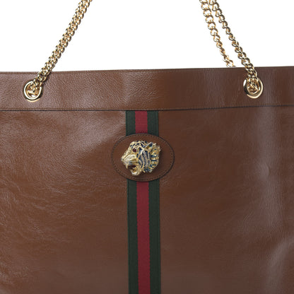 Gucci Calfskin Large Rajah Chain Tote Cuir 9 of 11