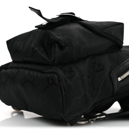 Gucci Econyl Nylon Monogram Off The Grid Sling Backpack Black 10 of 10