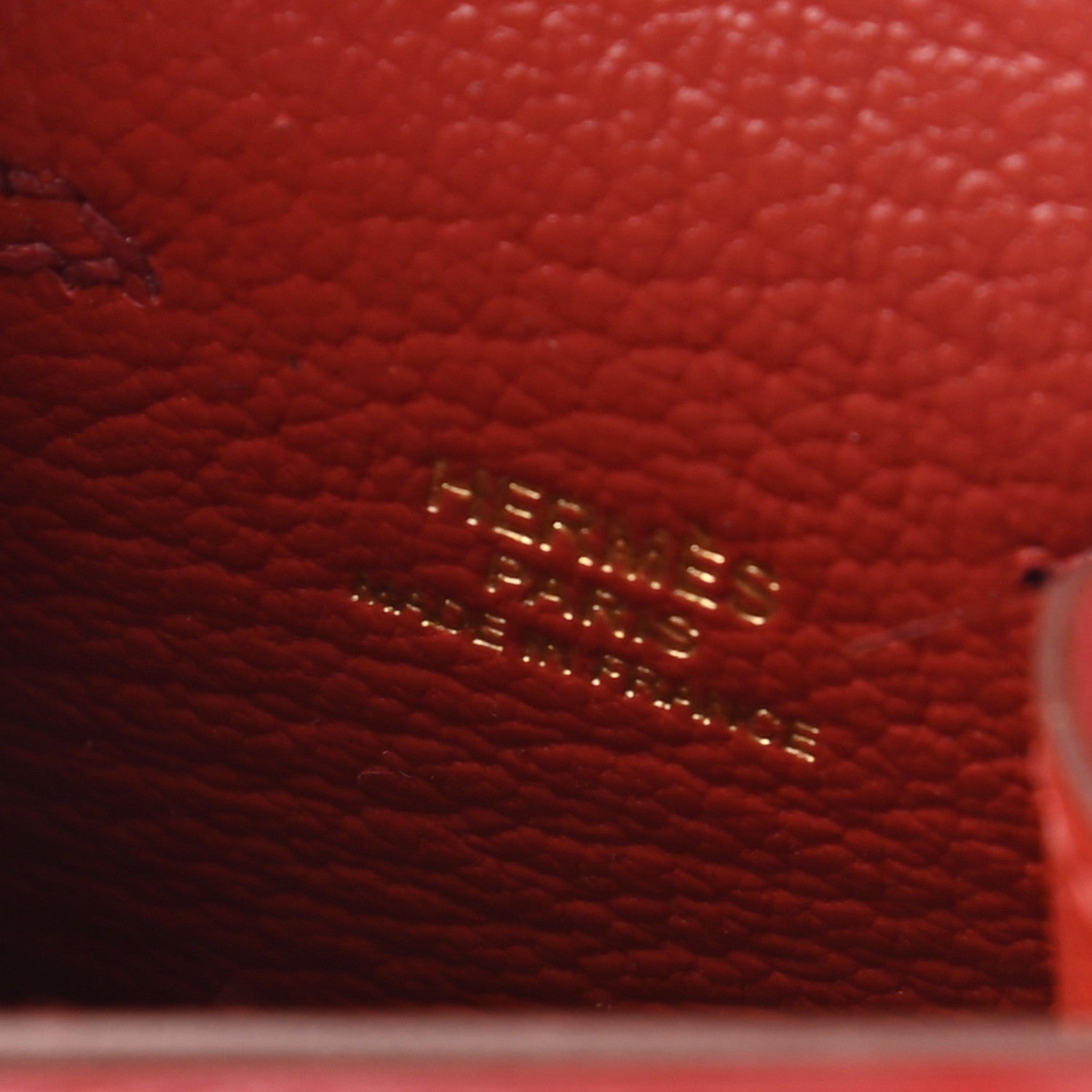 Hermes Tadelakt Chevre Mysore Kelly Quelle Idole Bag Charm Rose Sakura Sanguine Nata Sesame 3 of 4