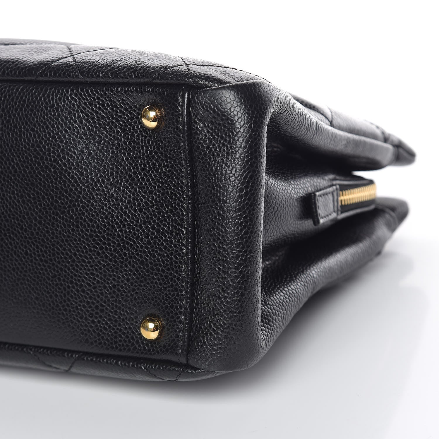 Chanel Caviar Quilted CC Timeless Soft Tote Black 6 of 10